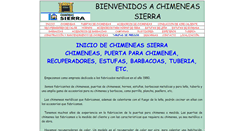 Desktop Screenshot of chimeneassierra.es