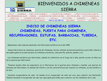 Tablet Screenshot of chimeneassierra.es